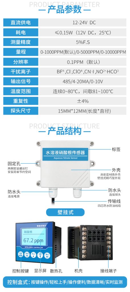 水溶液硝酸根传感器